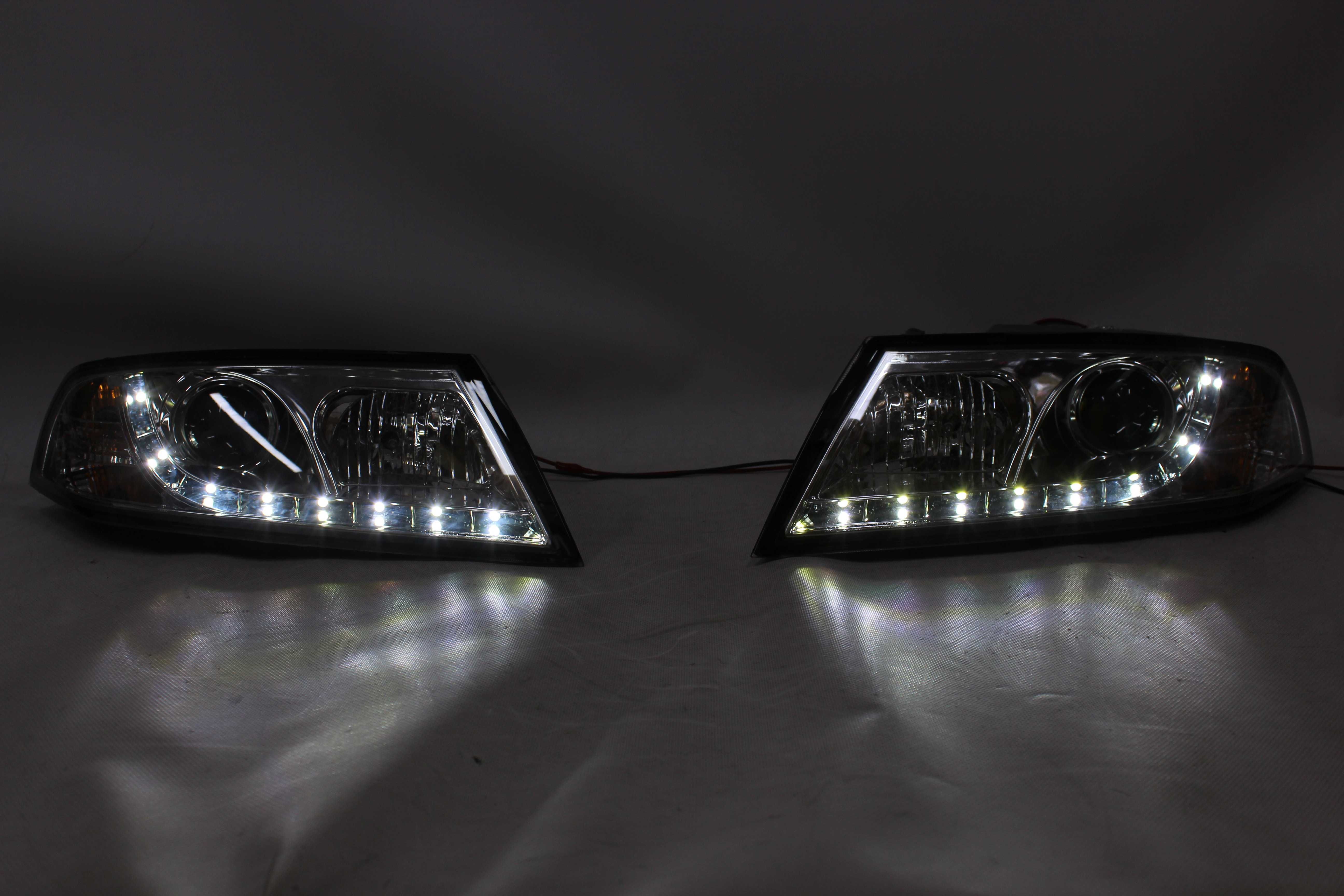 Lampy przednie przód SKODA OCTAVIA 2 II 04-08 XENON D1S LED CHROM NOWE