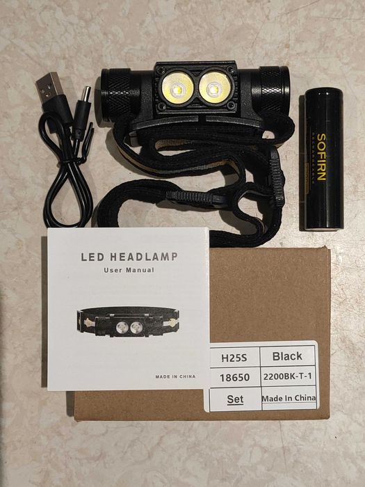 Czołówka Sofirn Wurkkos H25S 2xSST40 + ogniwo 18650