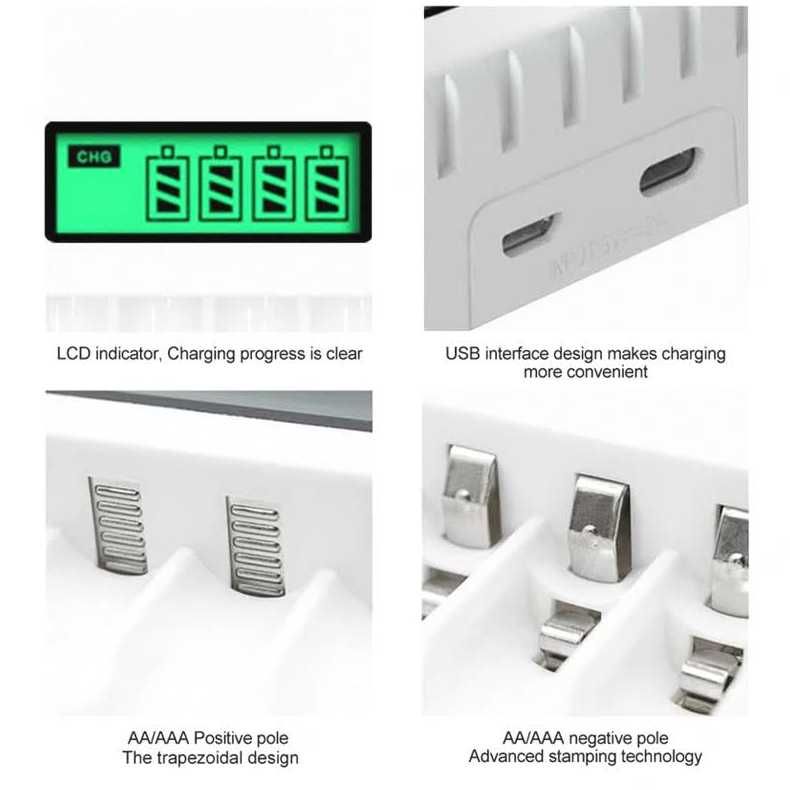 Зарядное устройство LCD005 для AA/AAA Ni-Cd/Ni-Mh 1.2V заряжай с умом