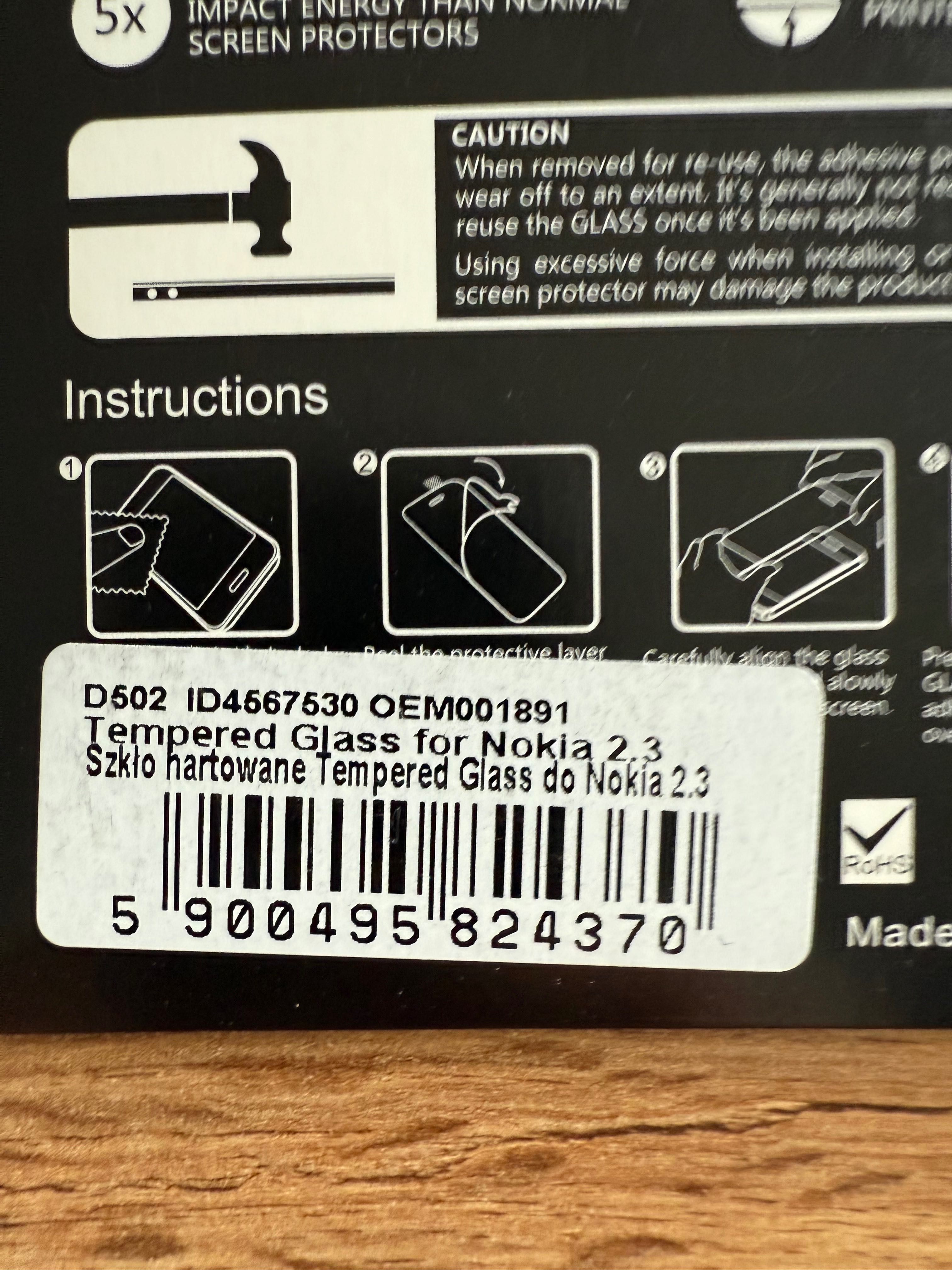 3 x szkło hartowane do Nokia 2.3 nowe 9H