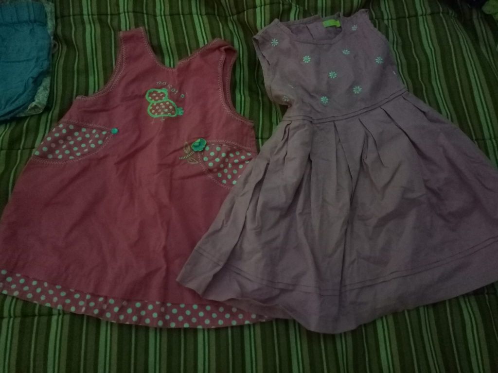3 vestidos para crianças de 18 meses