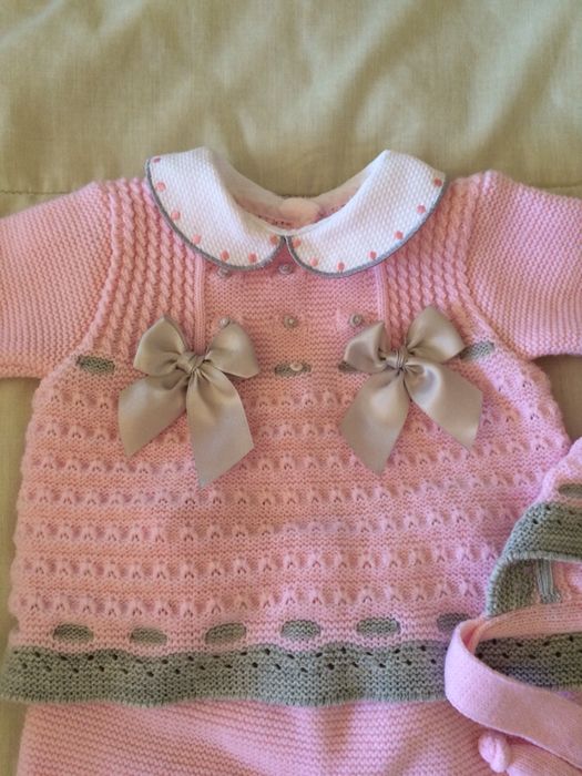 Conjunto menina com touca 3 meses