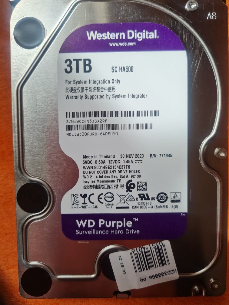 WD Purple 3 TB 3тб