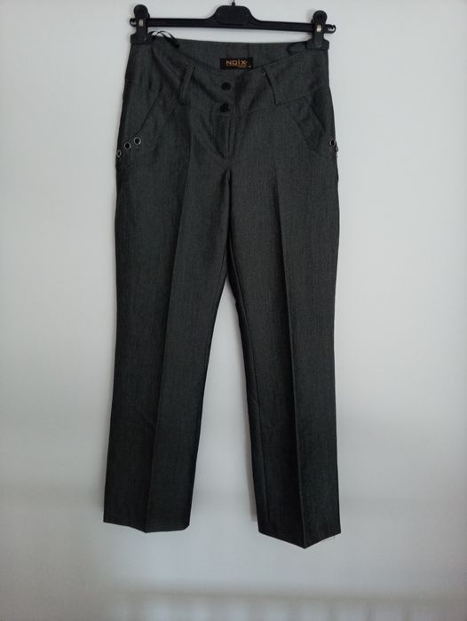 Szare spodnie w kant rozmiar 36