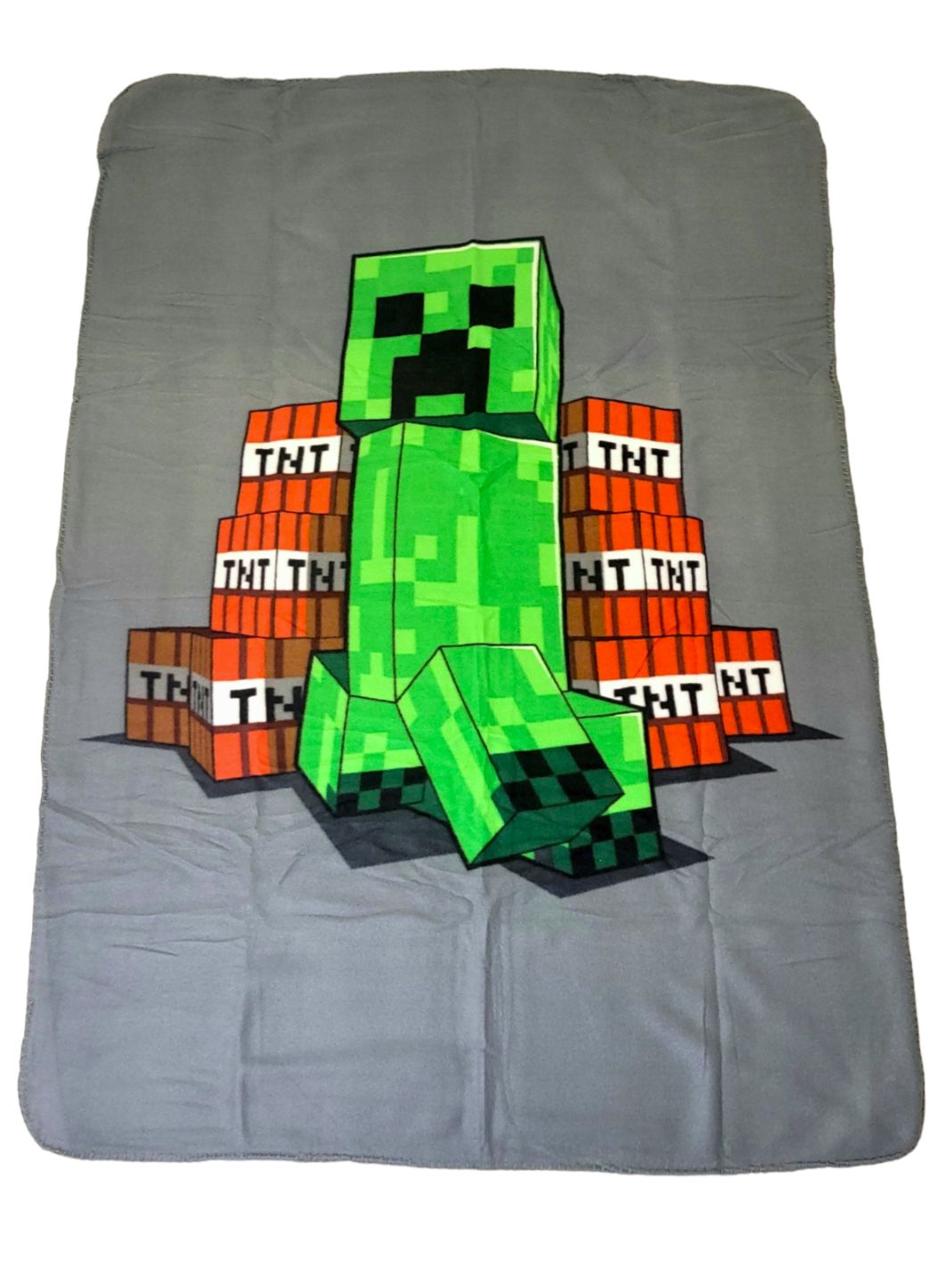 Minecraft Koc Polarowy Narzuta 100X150 Cm