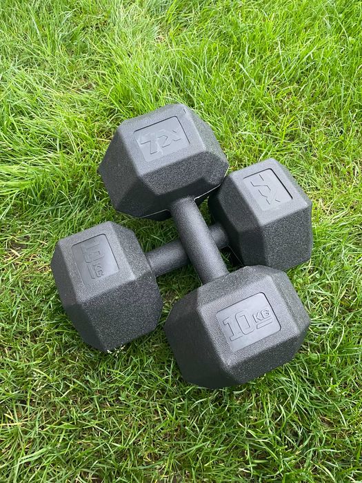 Hantle Trex Sport 2×10 kg zestaw ciężarków hantle fitness siłownia dom