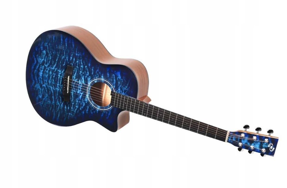 GITARA Akustyczna 4/4 Akcesoria Zestaw Początkujący | WYPRZEDAŻ -20%