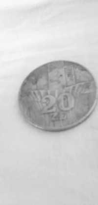 Moneta 20 zł. Z 1976 r.