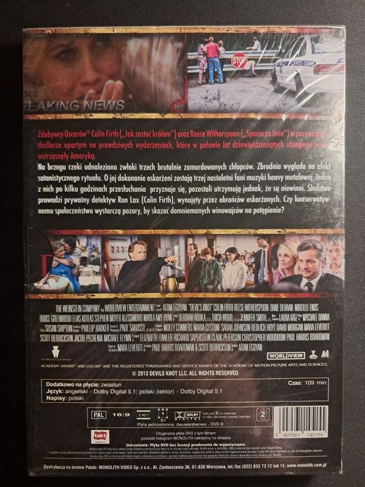 Diabelska przełęcz | Colin Firth | Reese Witherspoon | folia | DVD