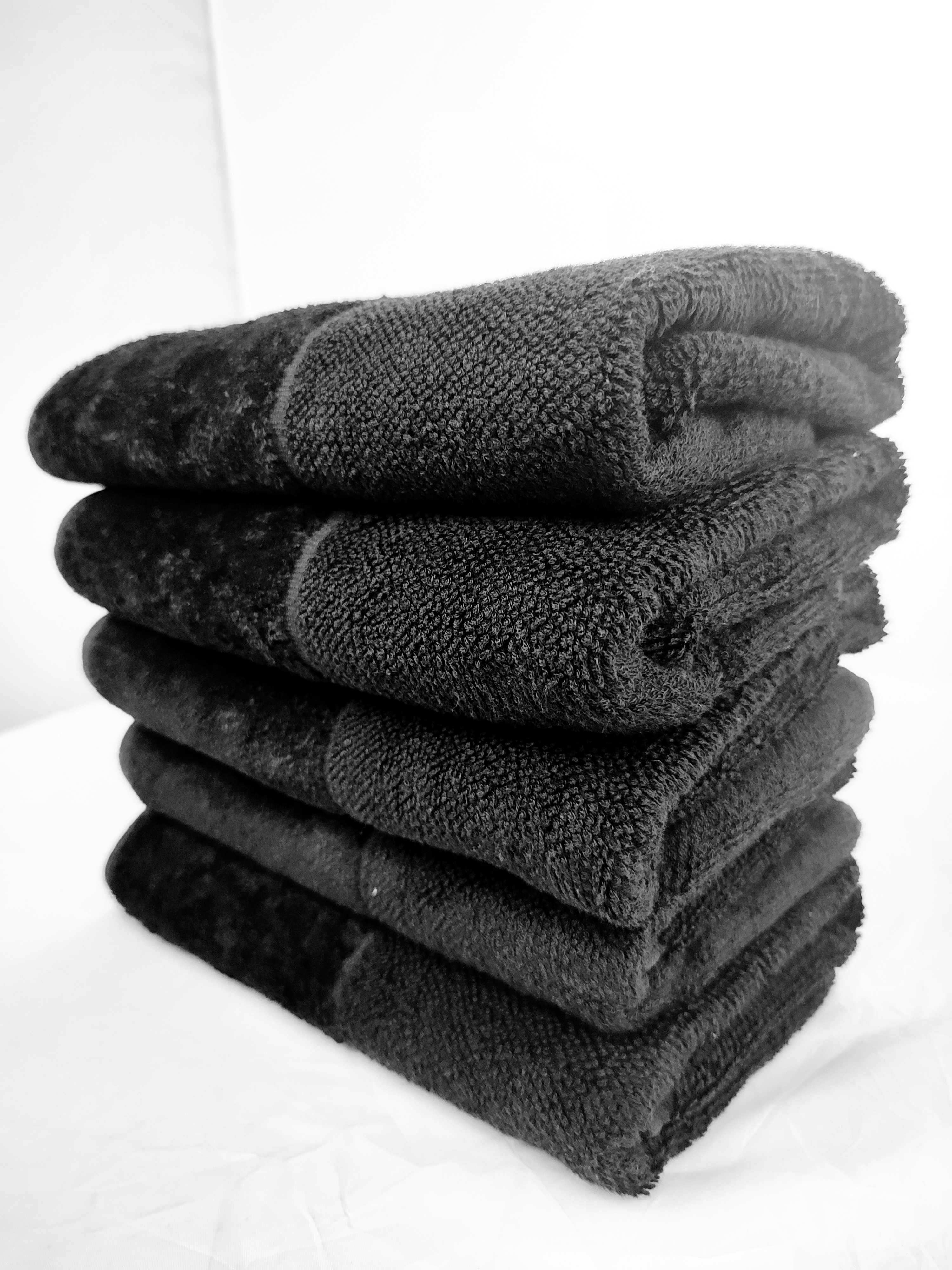 Ręcznik Möve mały do rąk Hotelowy 50x100 Outlet bawełniany czarny