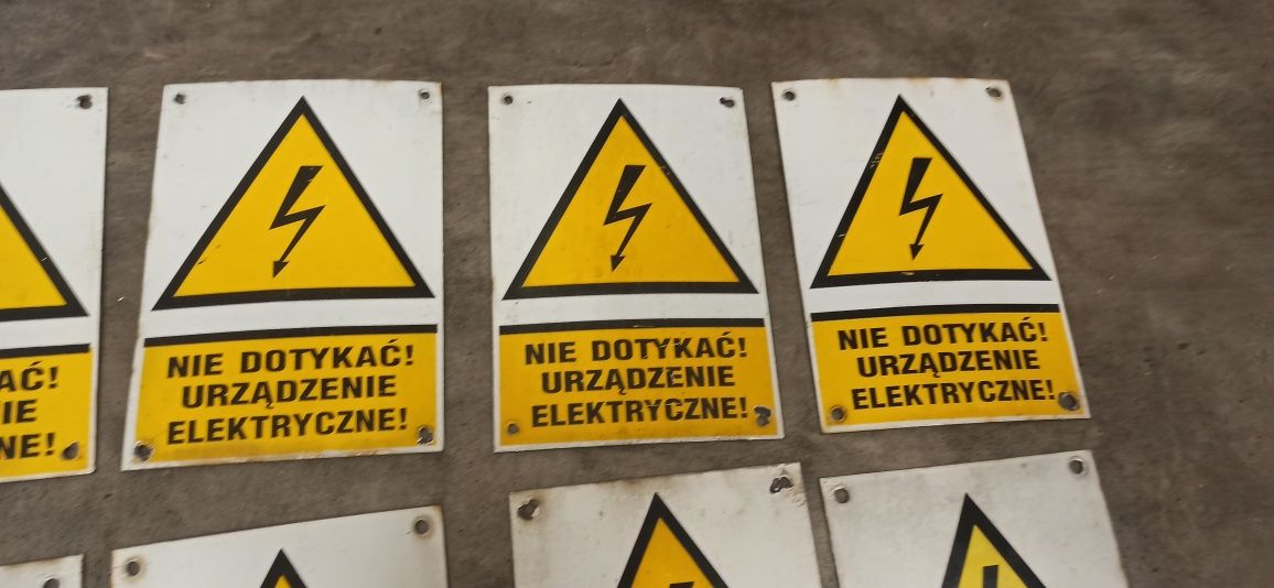 Stare tablice emaliowane PRL oryginał