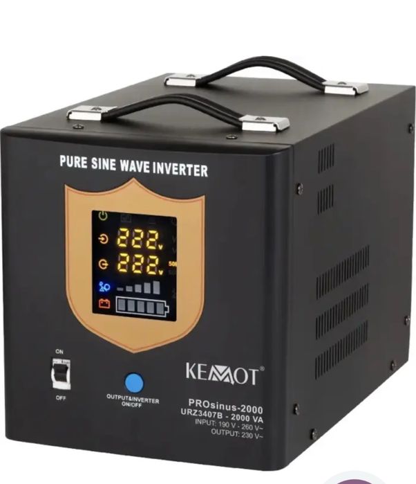 Комплект ДБЖ 2000/1600 Kemod та акумулятор 100 Am Rebel