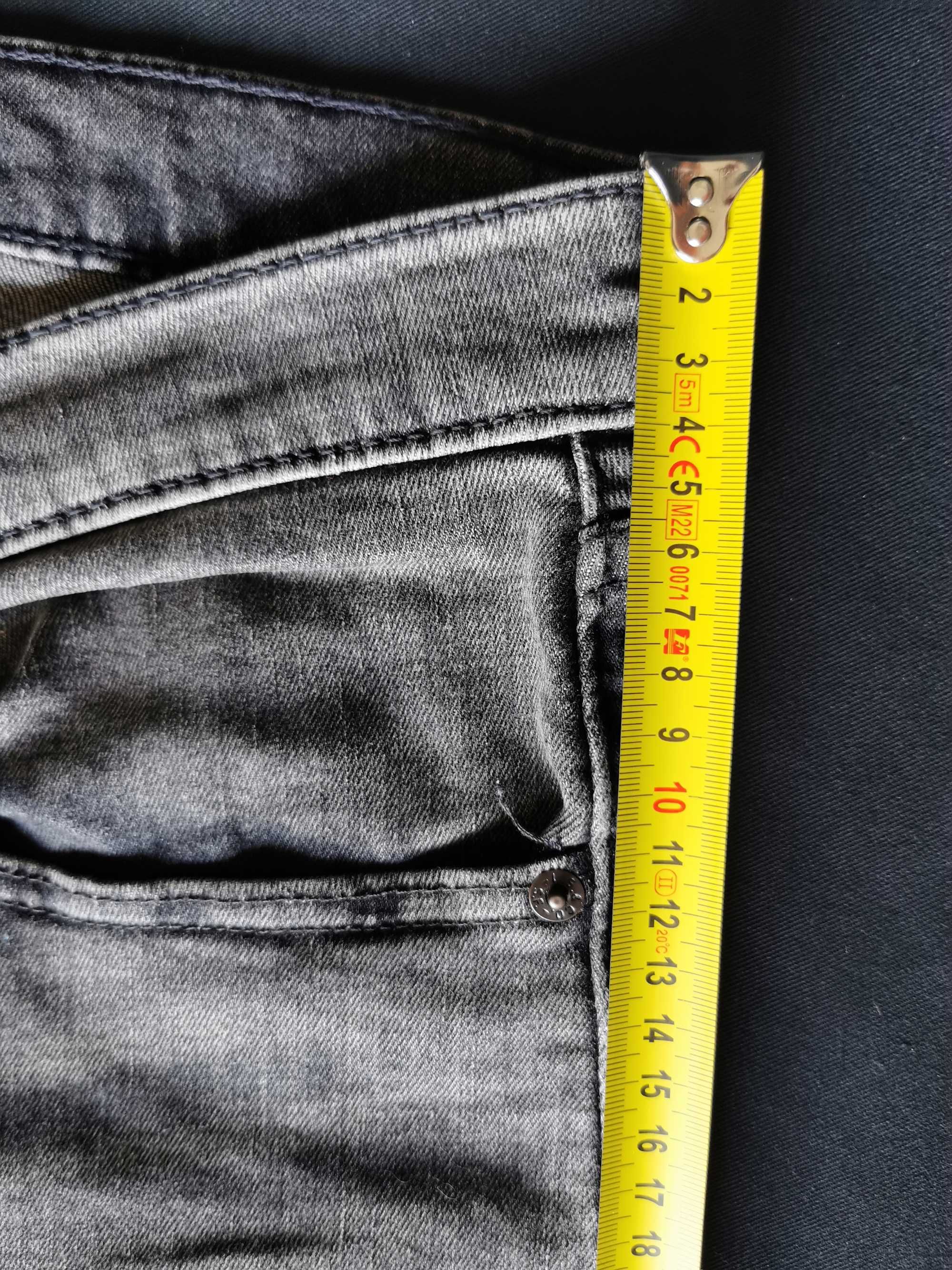 Levis 519 Skinny Fit SZARE jeansy elastyczne W34 dopasowane JAK NOWE