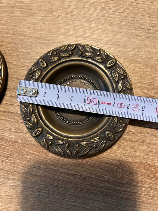 Komplet dwóch mosiężnych ozdób