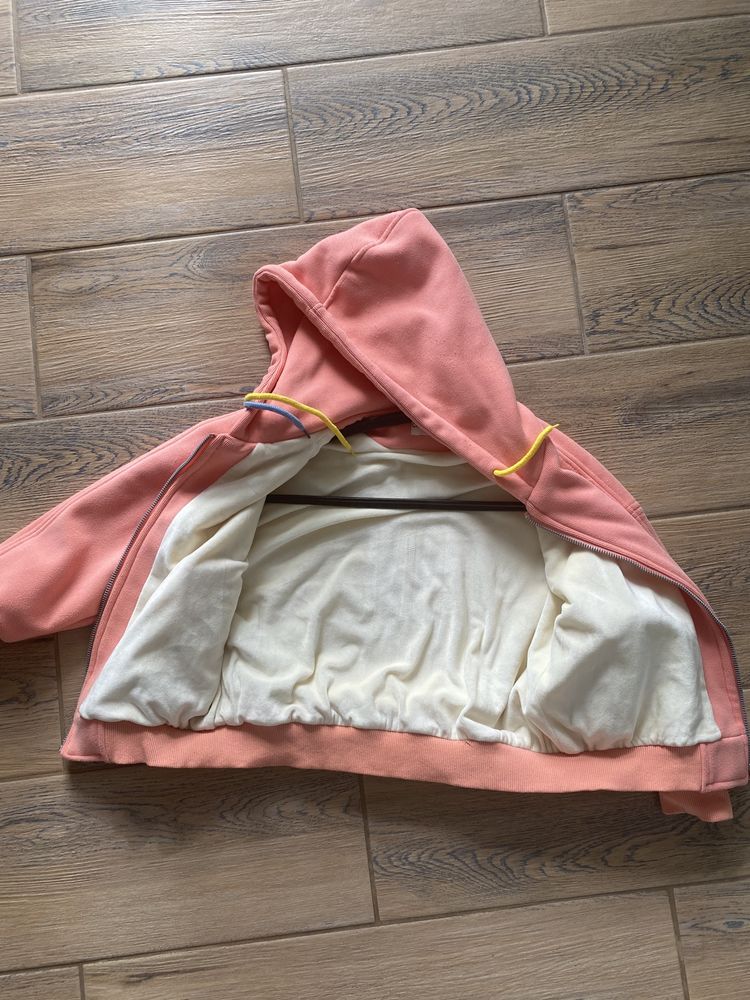 Спортивная кофта на девочку 3 4 года весна курточка толстовка теплая