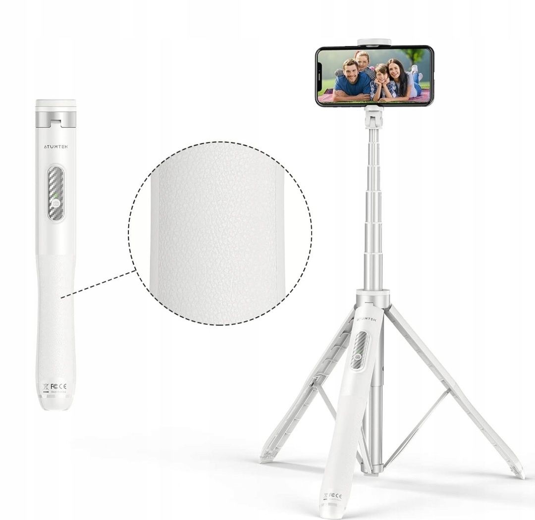 Designerski Selfie Stick + Statyw do telefonu w jednym marki Atumtek