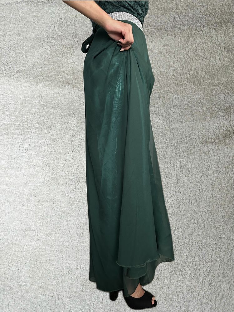 Зелена/смарагдова випускна сукня,