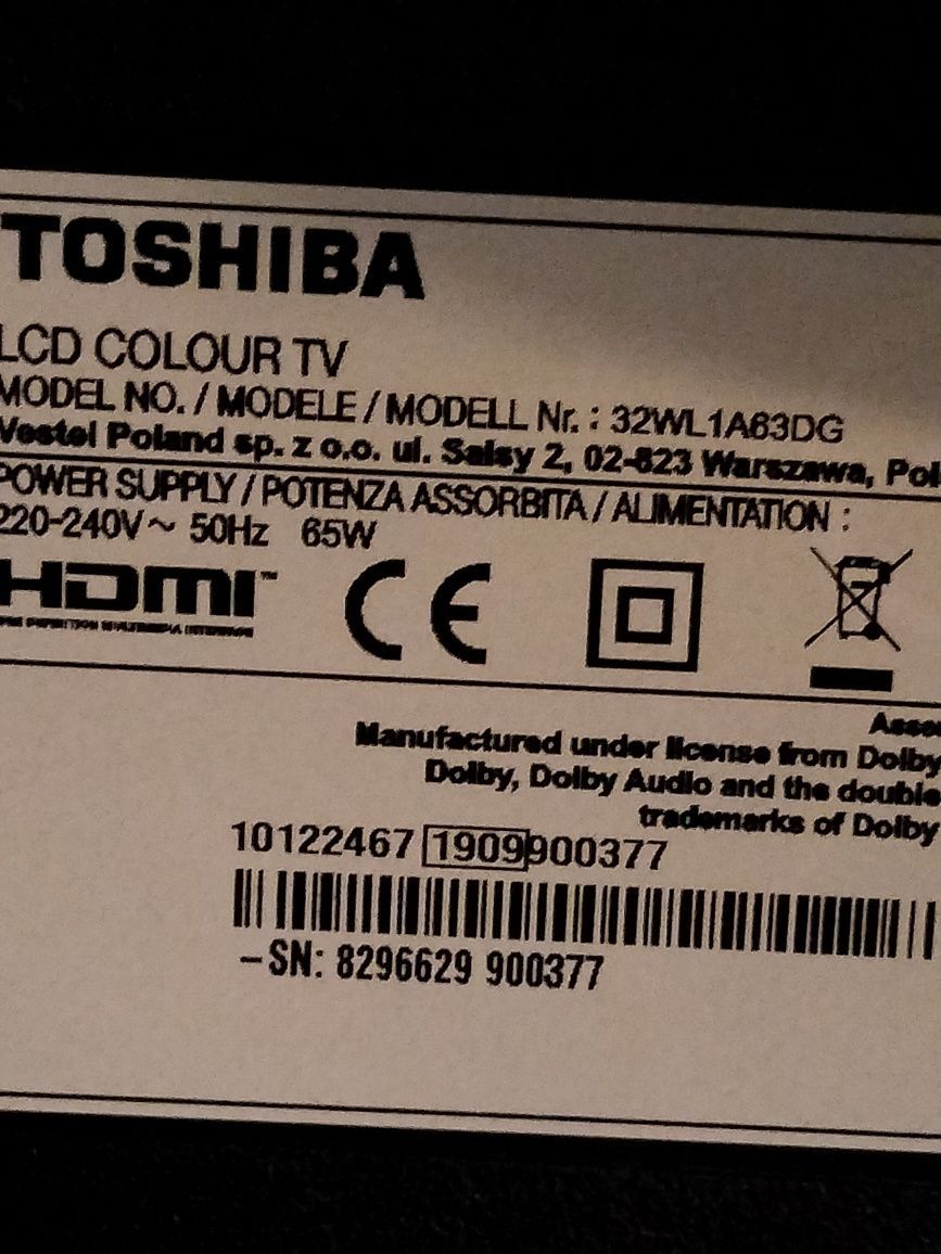 Telewizor LCD Toshiba 32