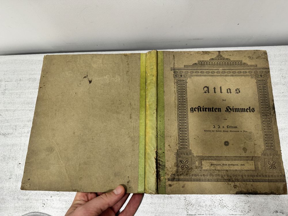 Littrow – Atlas des gestirnten 1839 atlas gwiazd astronomia bialy kruk