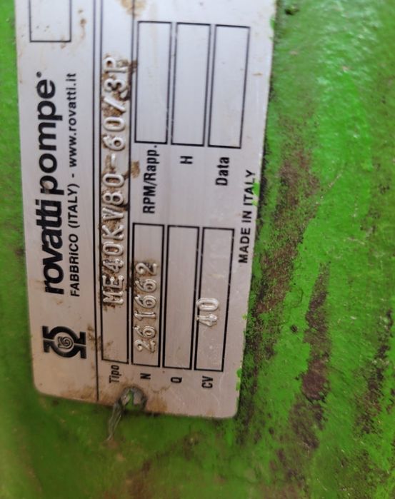 Pompa caprari 15kw rovatti