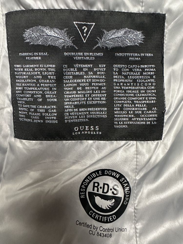Kurtka szara puchowa Guess XS