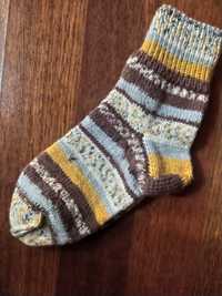 Теплые подарочные шерстяные носки, ручная вязка