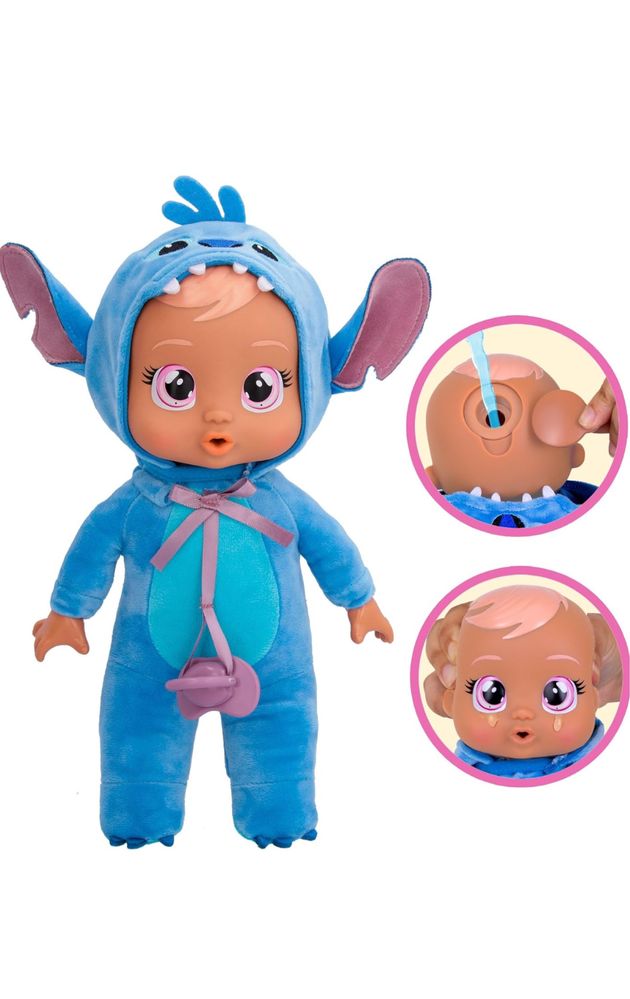 М’яка лялька Cry Babies Tiny Cuddles Disney – Стіч