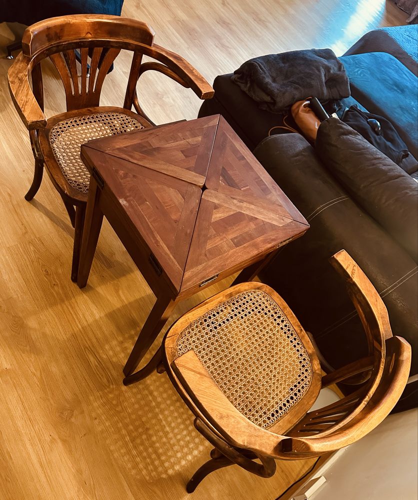 Mesa de jogo Damas e Xadrez