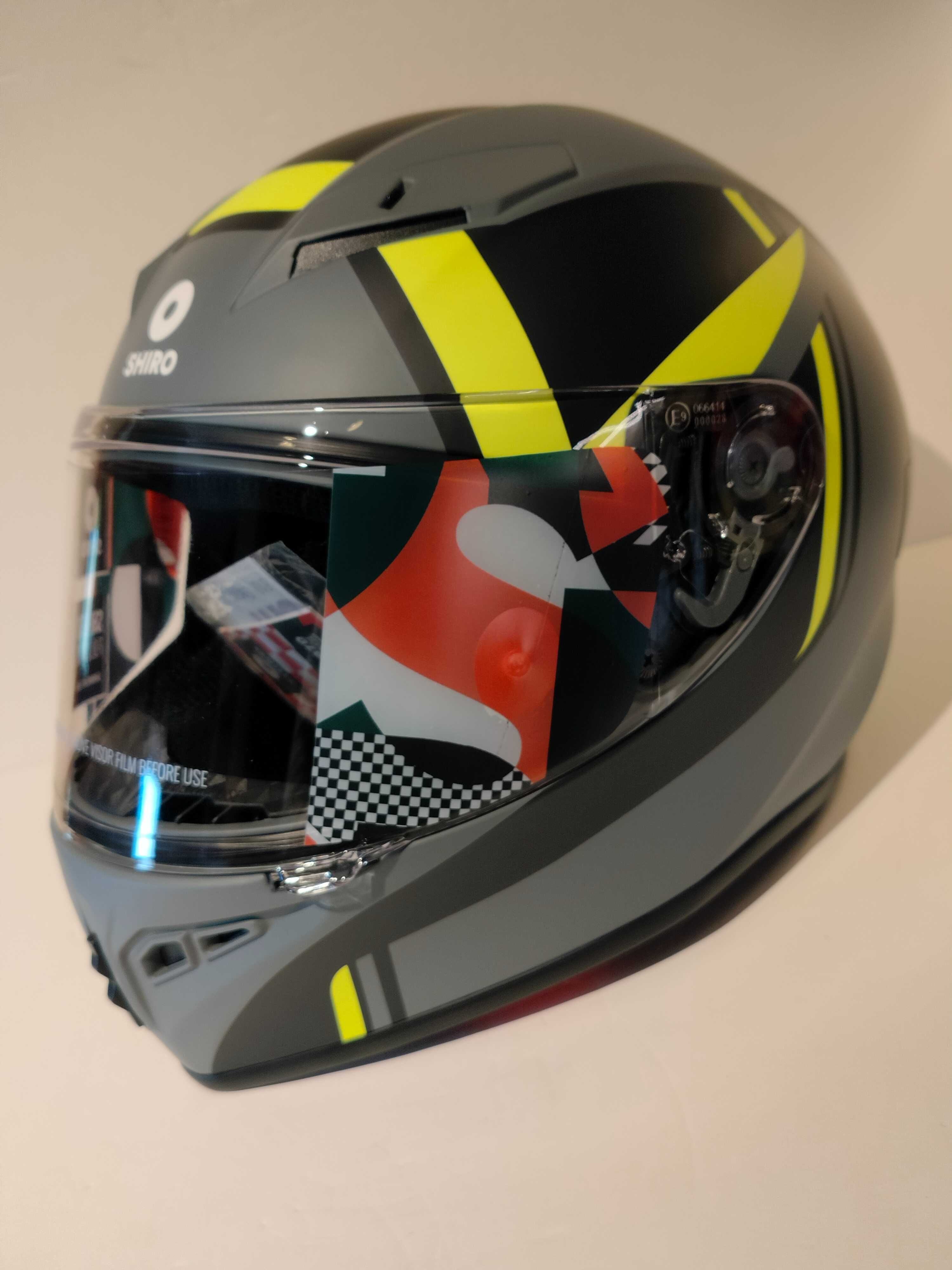 Capacete integral Shiro SH-870 mota scooter novo