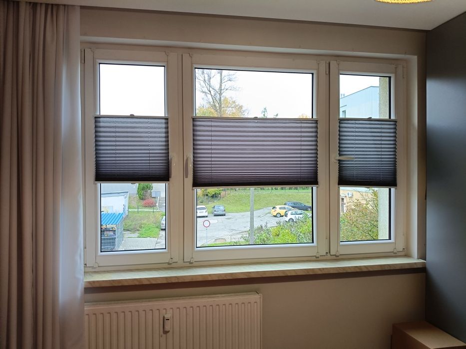 Rolety plisowane bezinwazyjne