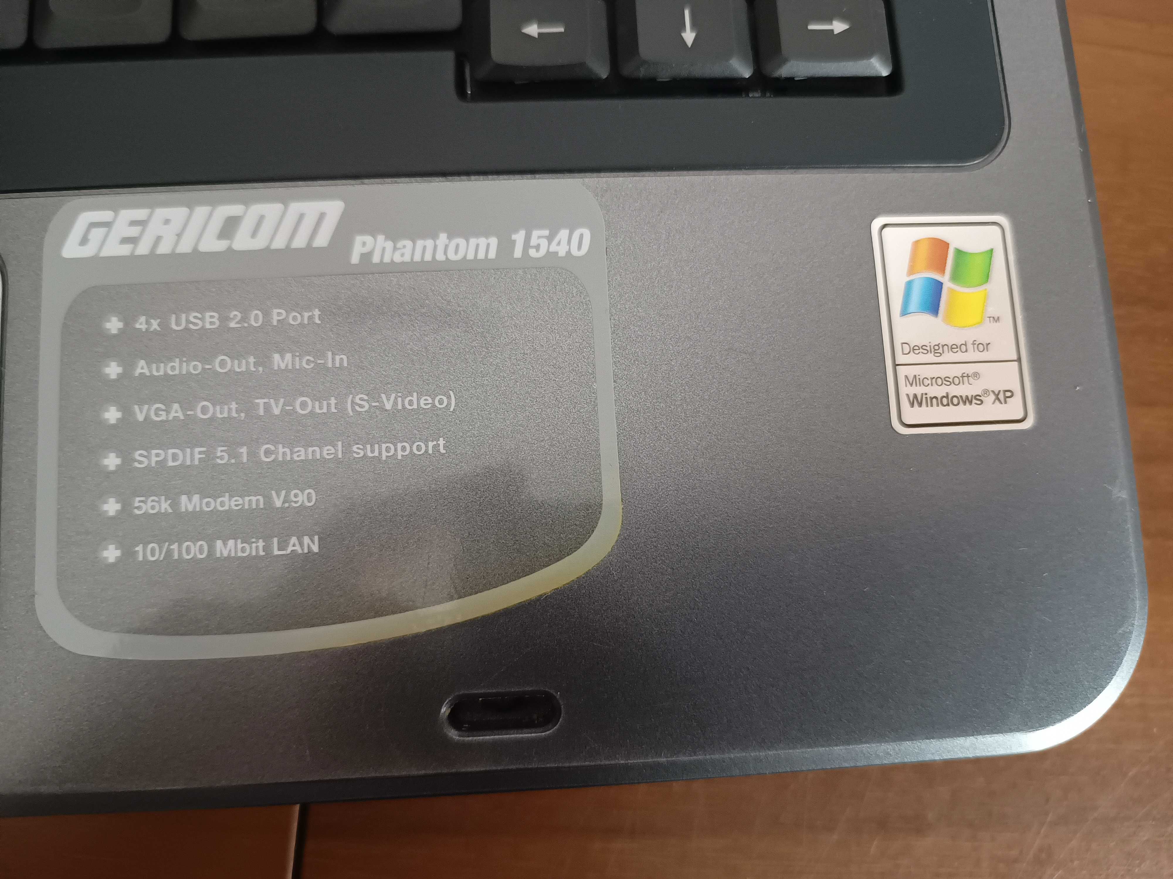 Laptop Gericom Phantom 1540 15" 512MB RAM dysk 40GB