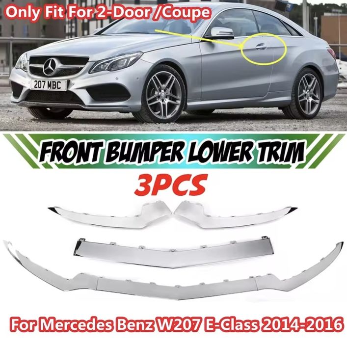 Friso lip guarnição do para choques frontal mercedes E class w207