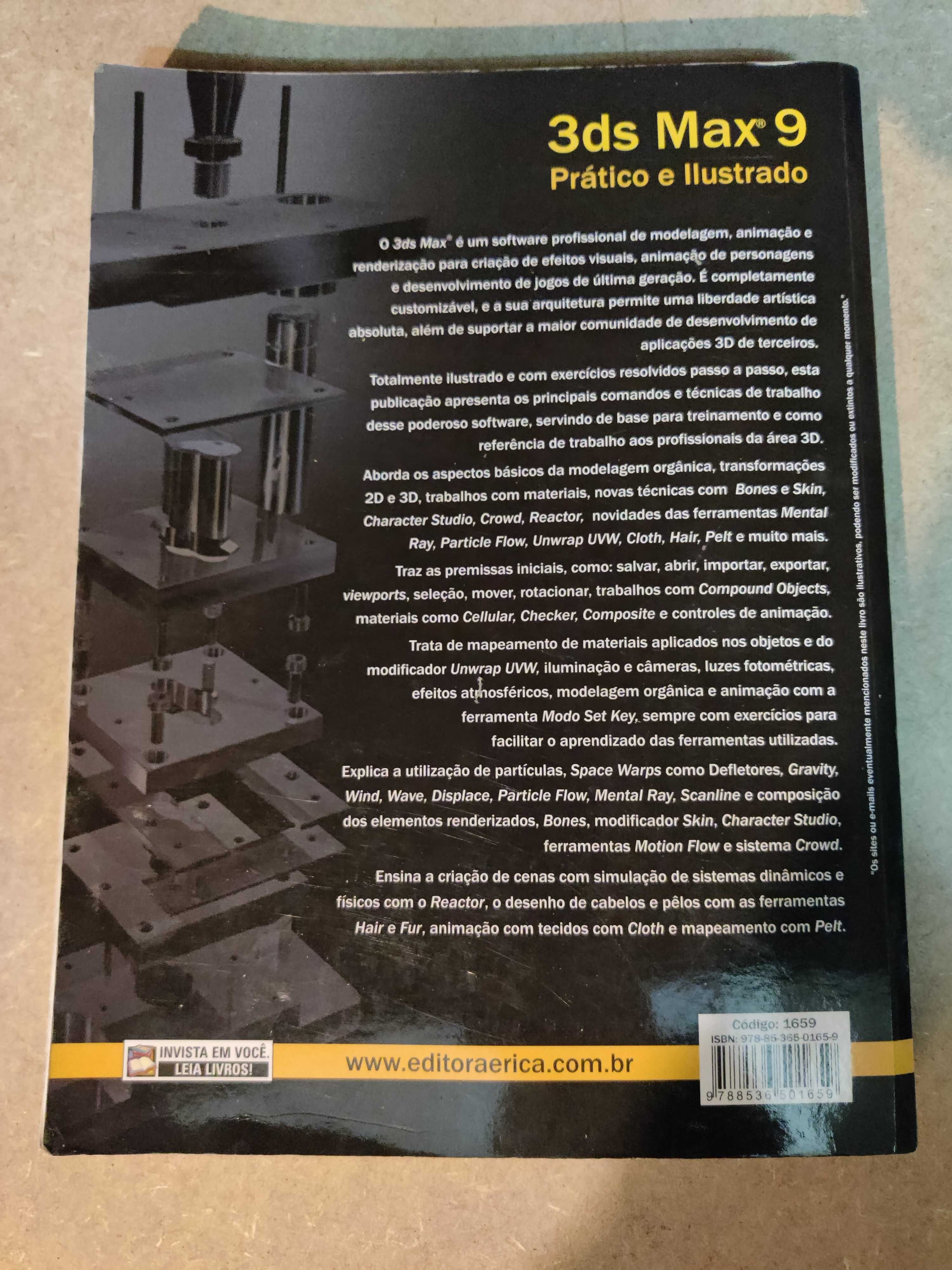 Livro "3ds Max 9 Prático e Ilustrado" de João Carlos da Silva