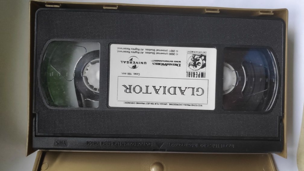 Kaseta VHS Gladiator, Ostatni samuraj, Król Artur i inne