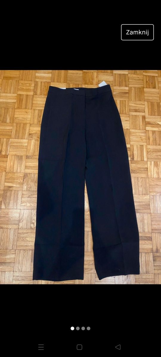 Nowe spodnie szerokie nogawki czarne H&M roz 38