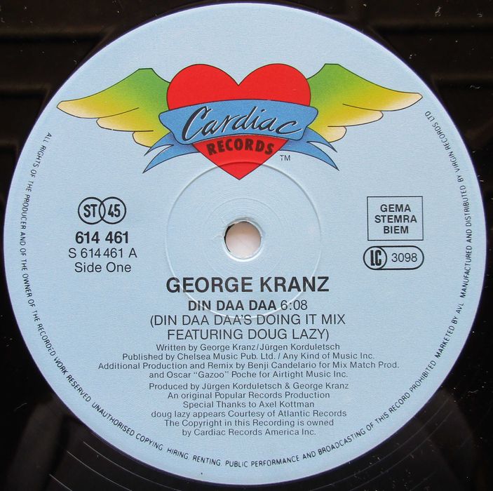 George Kranz - - - - - Din Daa Daa - - - - - Maxi Single