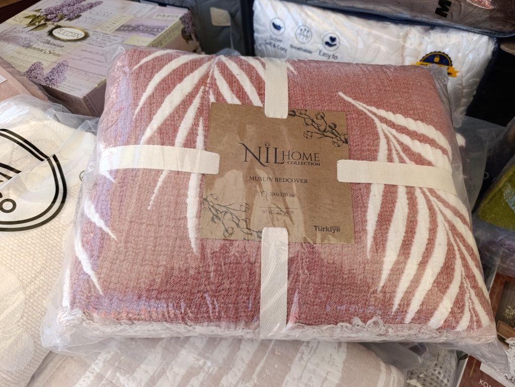 Муслінові покривала-ковдри-пледи. 2кг. 200х220см. Туреччина.