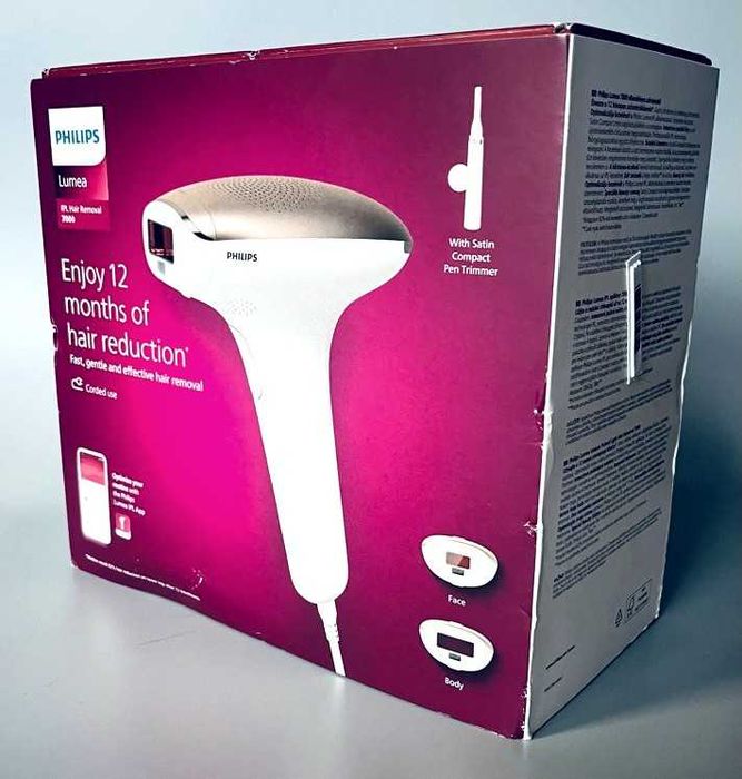 Depilator Laserowy BRI921 IPL Philips Lumea Seria 7000 + Trymer, nowy!