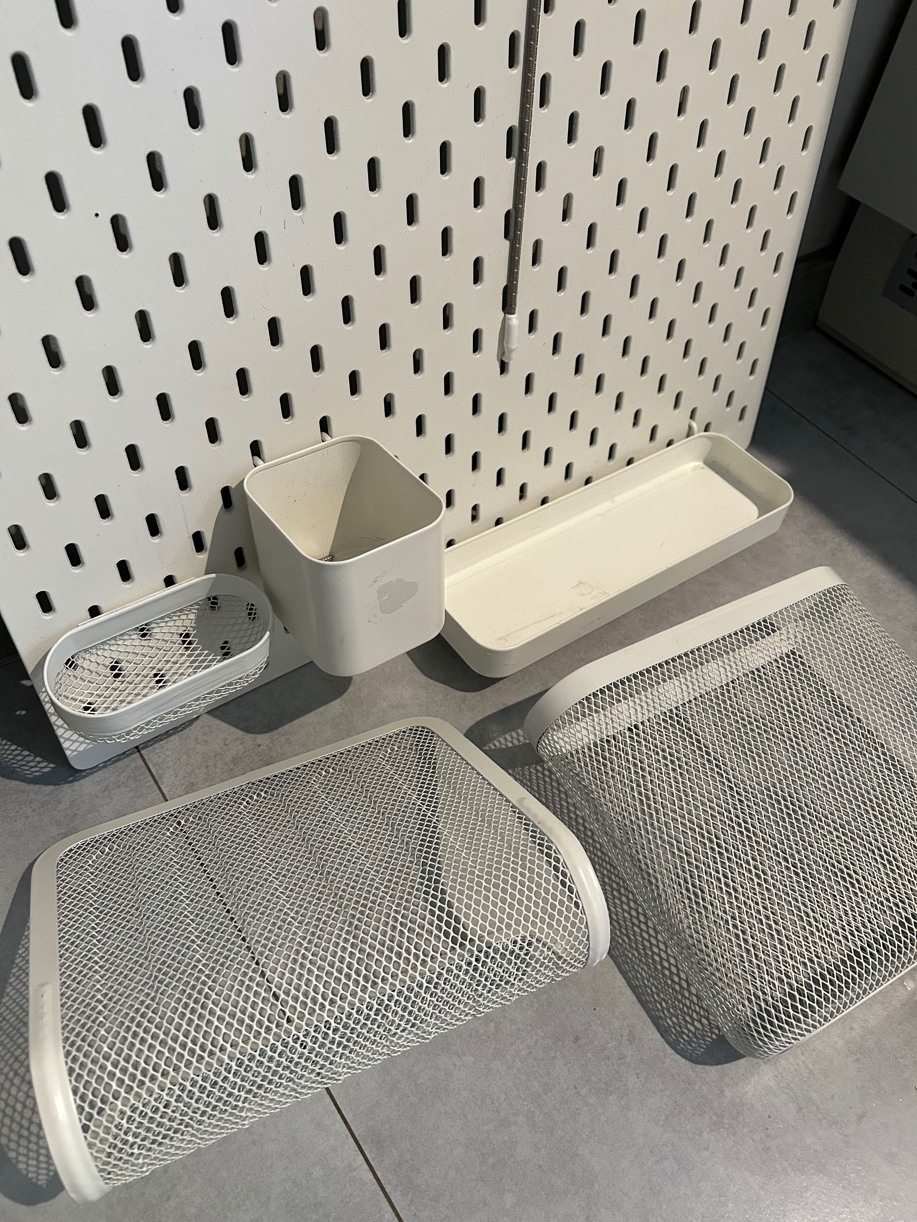 Tablica SKADIS IKEA tablice perforowane białe, organizer