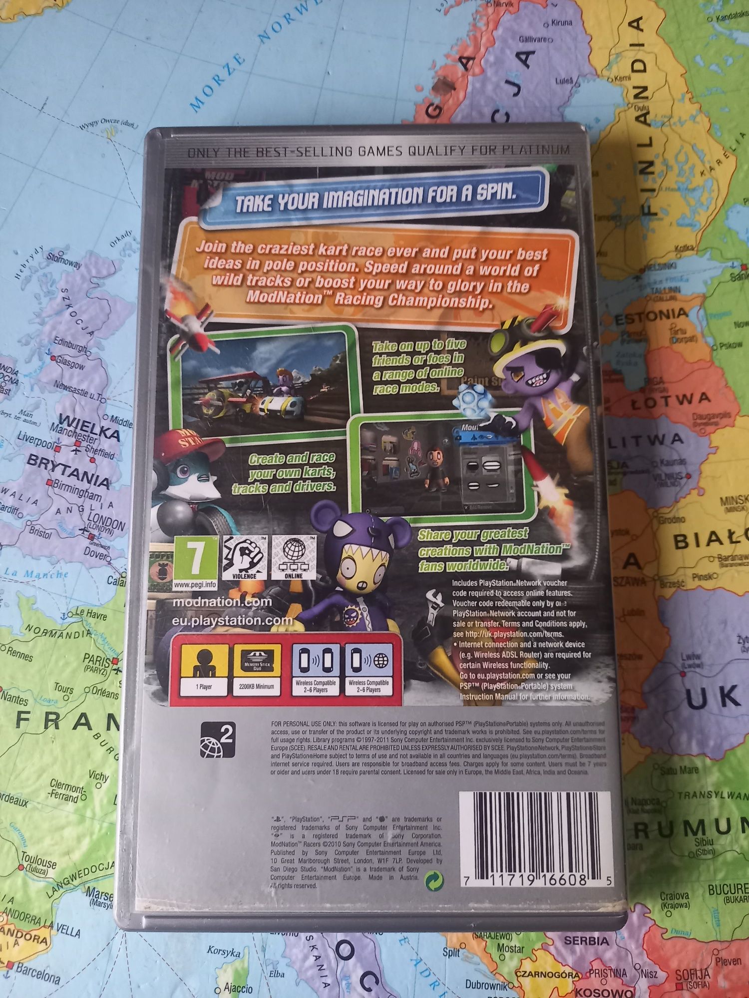 Gra Sony psp modnation racers