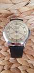 Piękny Atlantic Worldmaster Incabloc Automatic 39 mm - szafir, skóra