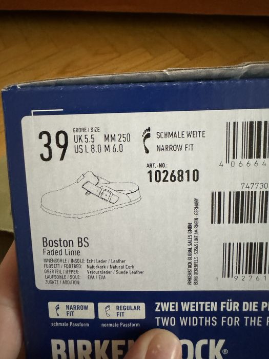 Замшеві шльопанці Birkenstock Boston