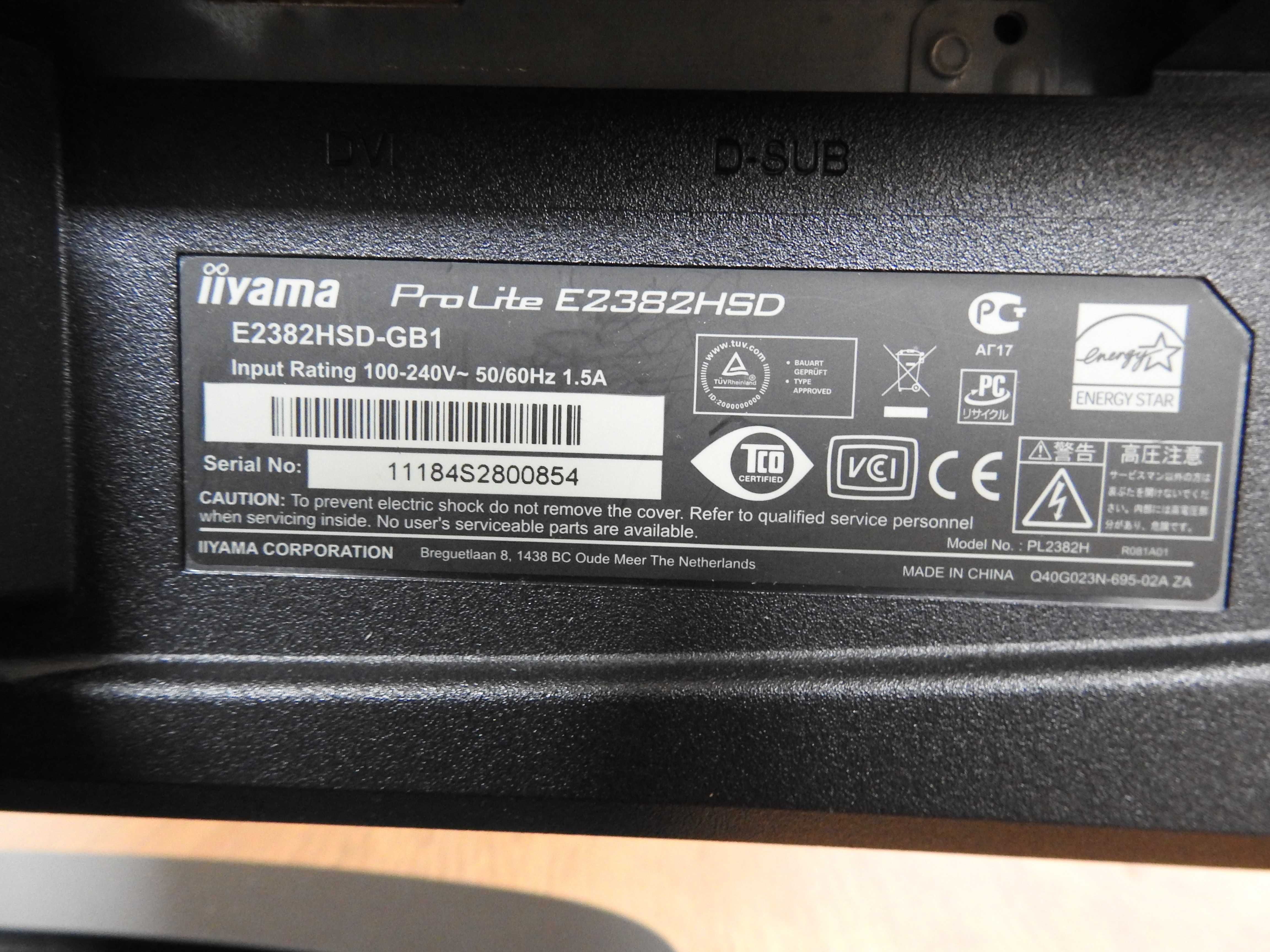 Monitor IIYAMA ProlLite E2382HSD