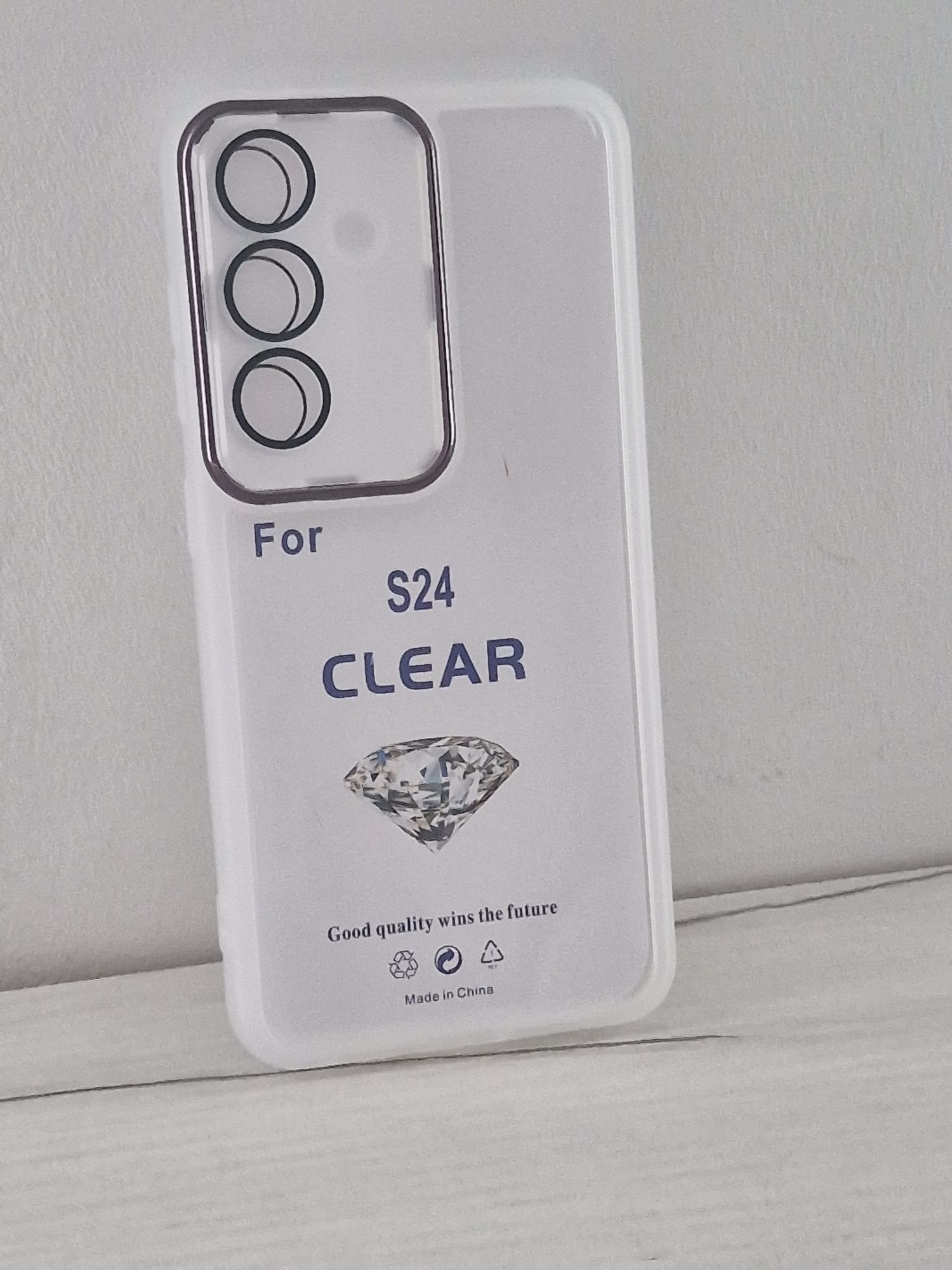 Protective Lens Case do Samsung Galaxy S24 biały clear