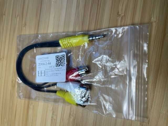 Kabel adapter AV do telewizora TCL, 3 RCA - 3,5mm, działający!!!