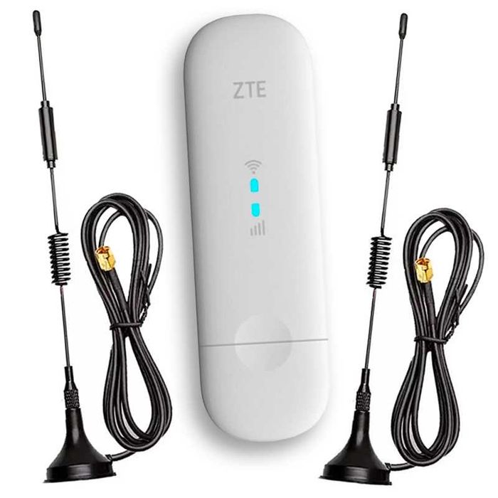 Автомобильный 4G Wi-Fi комплект (Модем ZTE MF-79(U) + 2 Антенны 15 дБ)