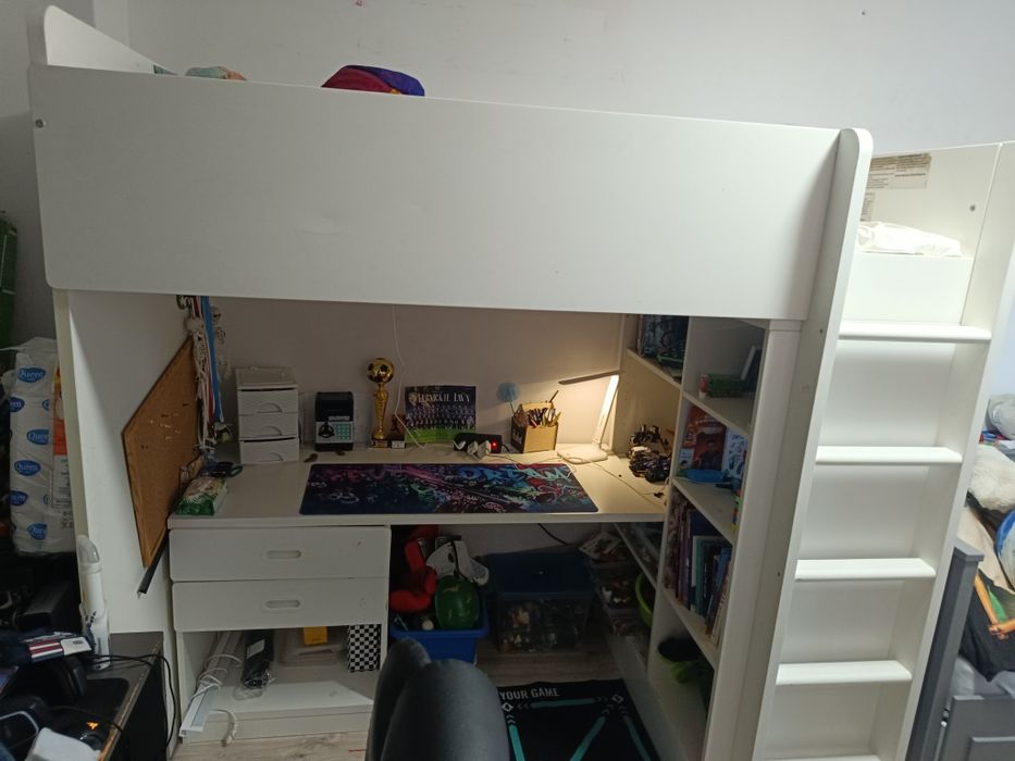 Łóżko piętrowe ikea Smastad