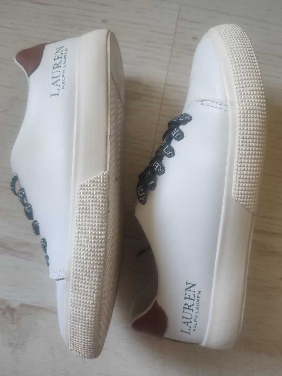 Женские кожанные сникерсы Lauren Ralph Lauren
