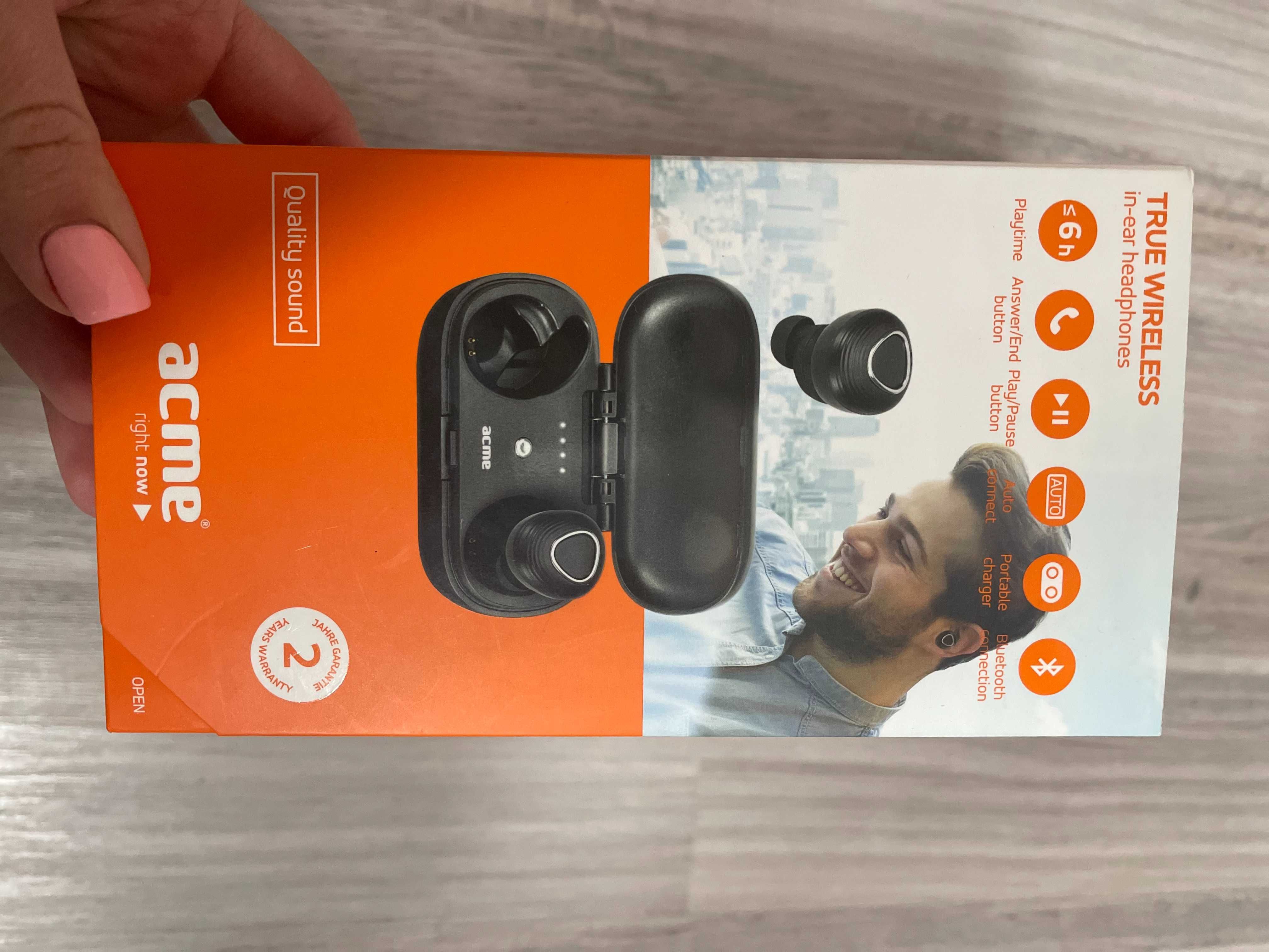 наушники беспроводные Acme BH406 Bluetooth TWS Earphones