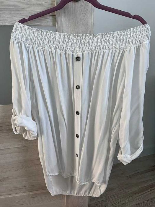 Biała bluzka hiszpanka UNI